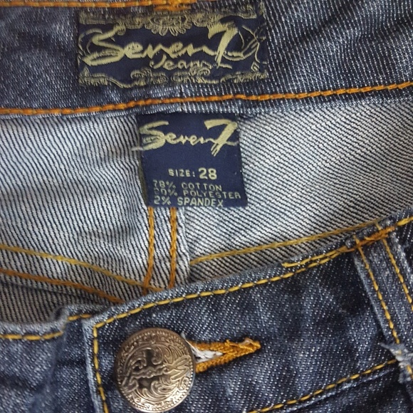 Seven Jeans 28 Stretch Denim Crop Capri Pants 28 - Picture 6 of 6